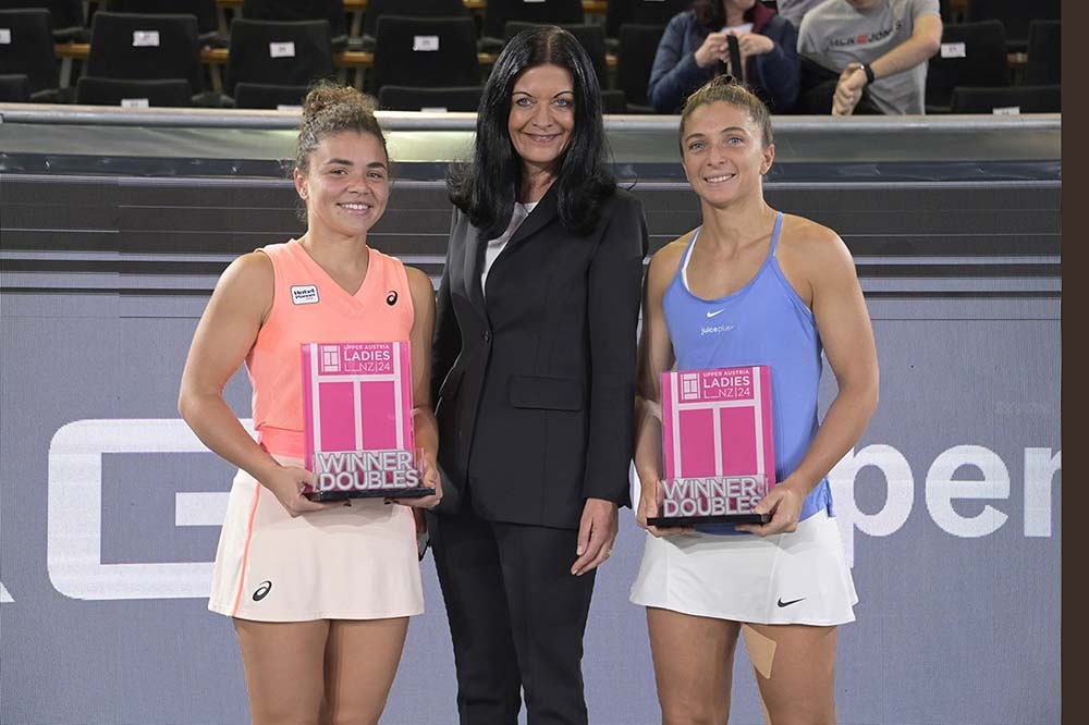 Upper Austria Ladies Linz, Finale Doppel: Sara Errani/Jasmine Paolini gewinnen gegen Nicole Melichar-Martinez/Ellen Perez